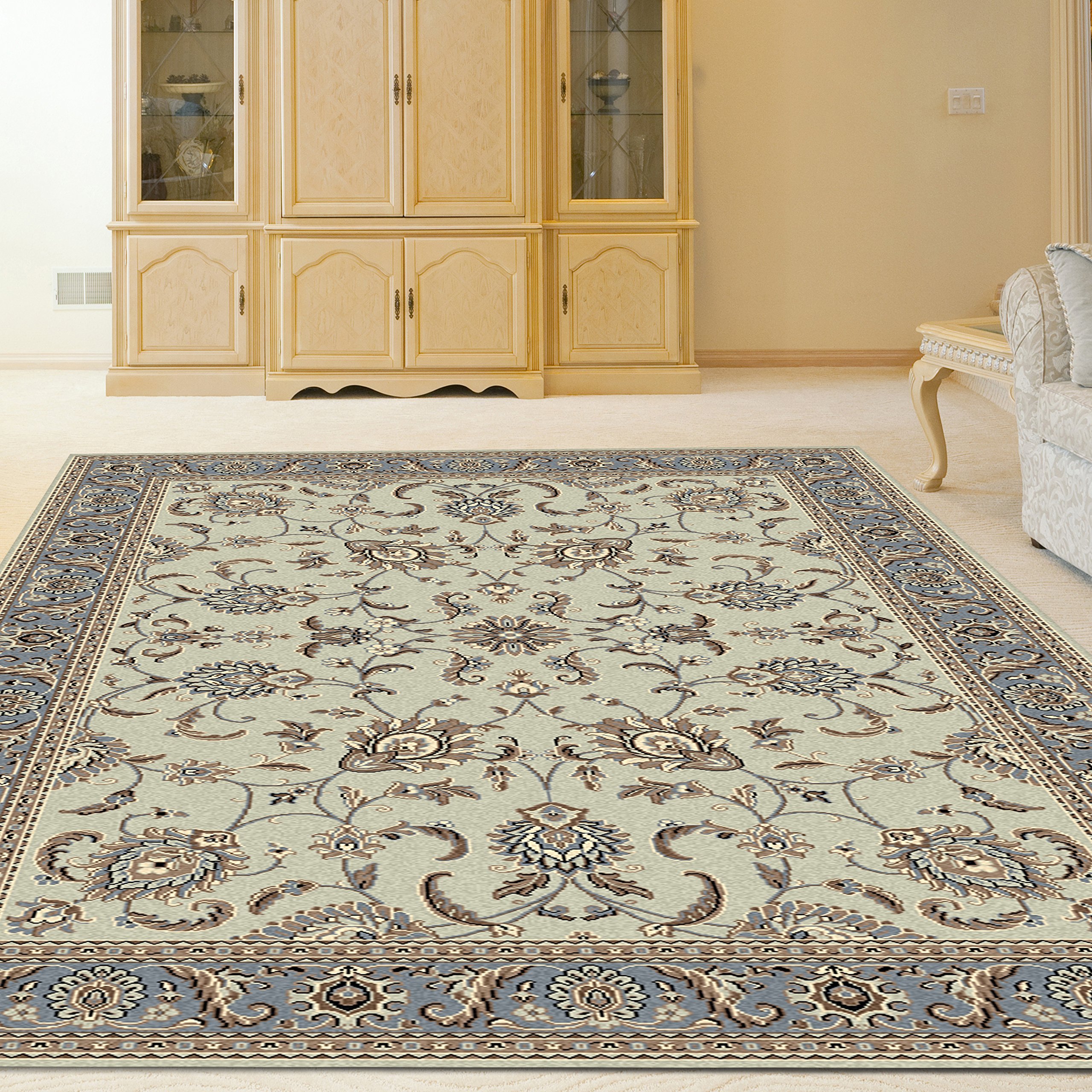 Radici Alba Soft Mint Area Rug 7'9 x 11' - Plush Living Room Carpet for Bedroom, Nursery & Office | Modern Home Decor