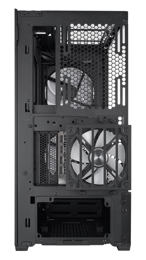 Lian Li Lancool 216 Mid-Tower PC Case - High Airflow Cooling with Dual 160mm PWM Front Fans & 140mm Rear Fan - Includes Fan Controller - Supports Up to 10 Fans (LANCOOL 216RC-X Black) - Perfect for Gaming Rigs & High-Performance PC Builds