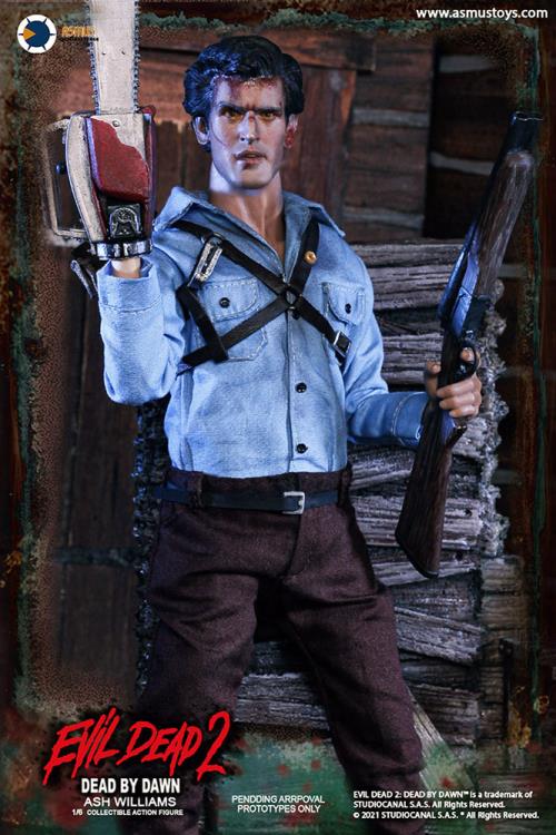 Asmus Toys 1/6 Scale Evil Dead 2 Dead by Dawn Ash Williams Collectible Action Figure EDA001 - Perfect for Horror Movie Fans & Action Figure Collectors Display