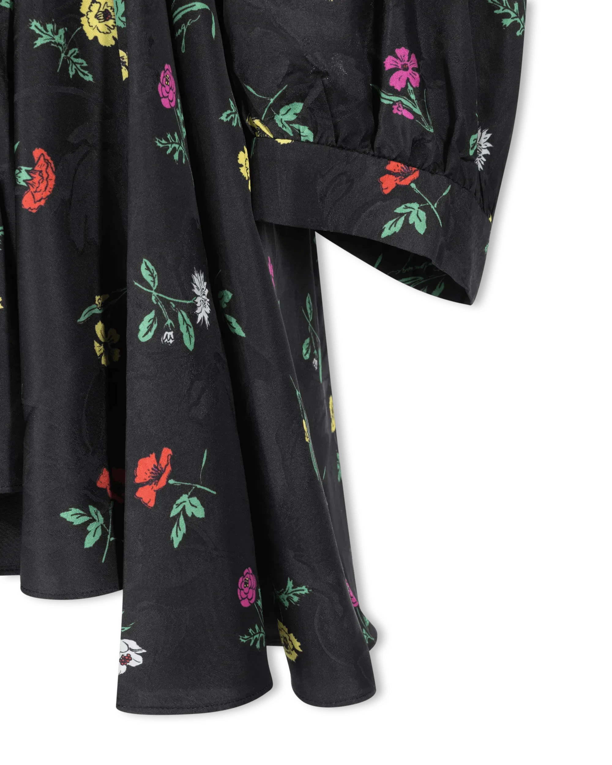 Elegant Falling Flowers Jacquard Dress for Women - Floral Print Summer Maxi Dress for Beach, Party & Wedding Occasions