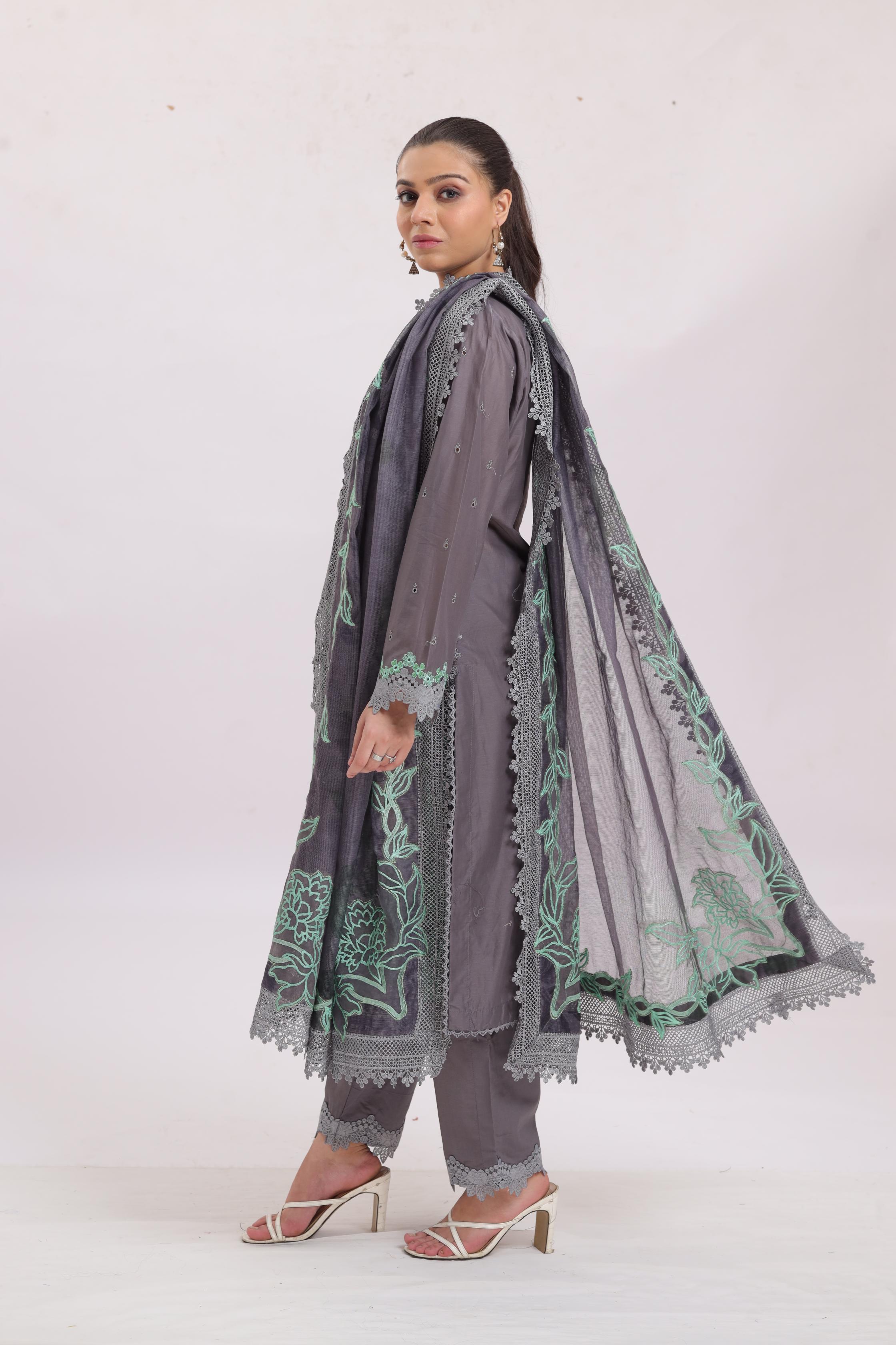 Sobia Nazir Luxury Lawn Stitched Dress - Premium Pakistani Designer Wear for Women | Perfect for Weddings, Parties & Formal Occasions