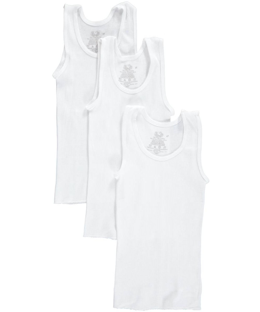 Fruit of the Loom Big Boys' A-Shirt #501B - Comfortable Cotton Undershirts for Kids & Teens - Perfect for School, Sports & Everyday Wear
