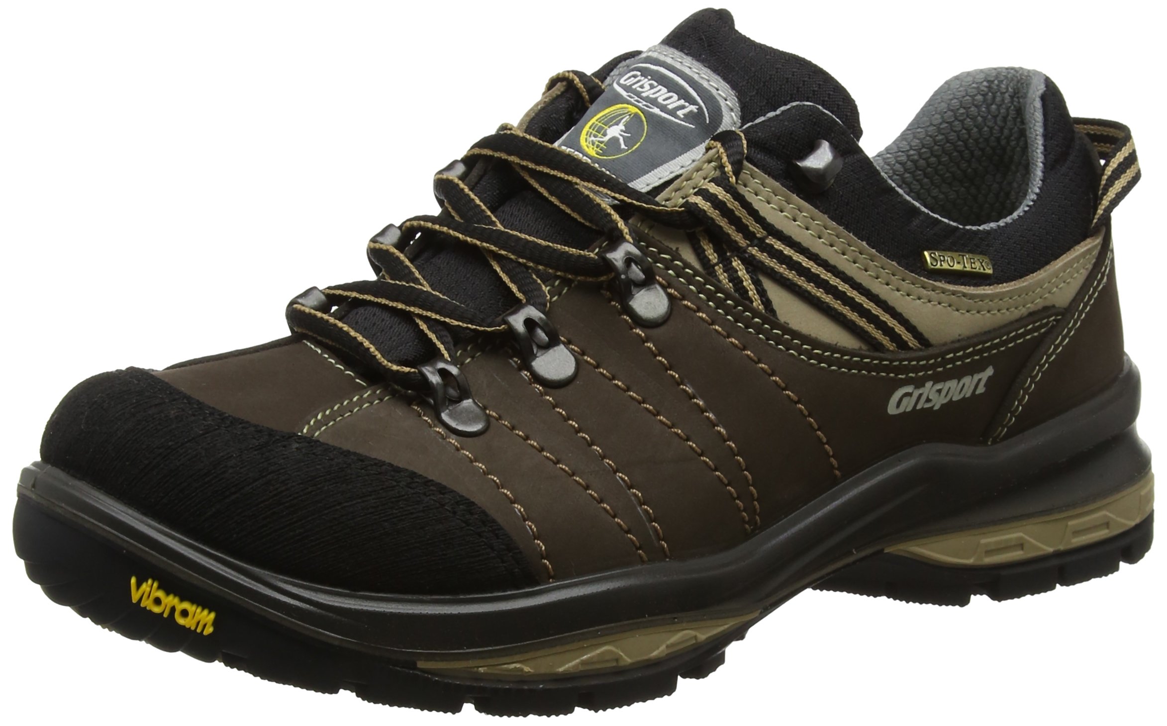 Grisport Men's Rogue Nubuck Walking Shoes - Comfortable Brown Hiking Boots for Outdoor Adventures (Size 8) | Perfect for Trail Walking, Travel & Casual Wear