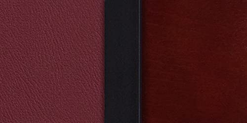 Mahogany Wood Back/Burgundy Vinyl Seat/Black Metal Frame