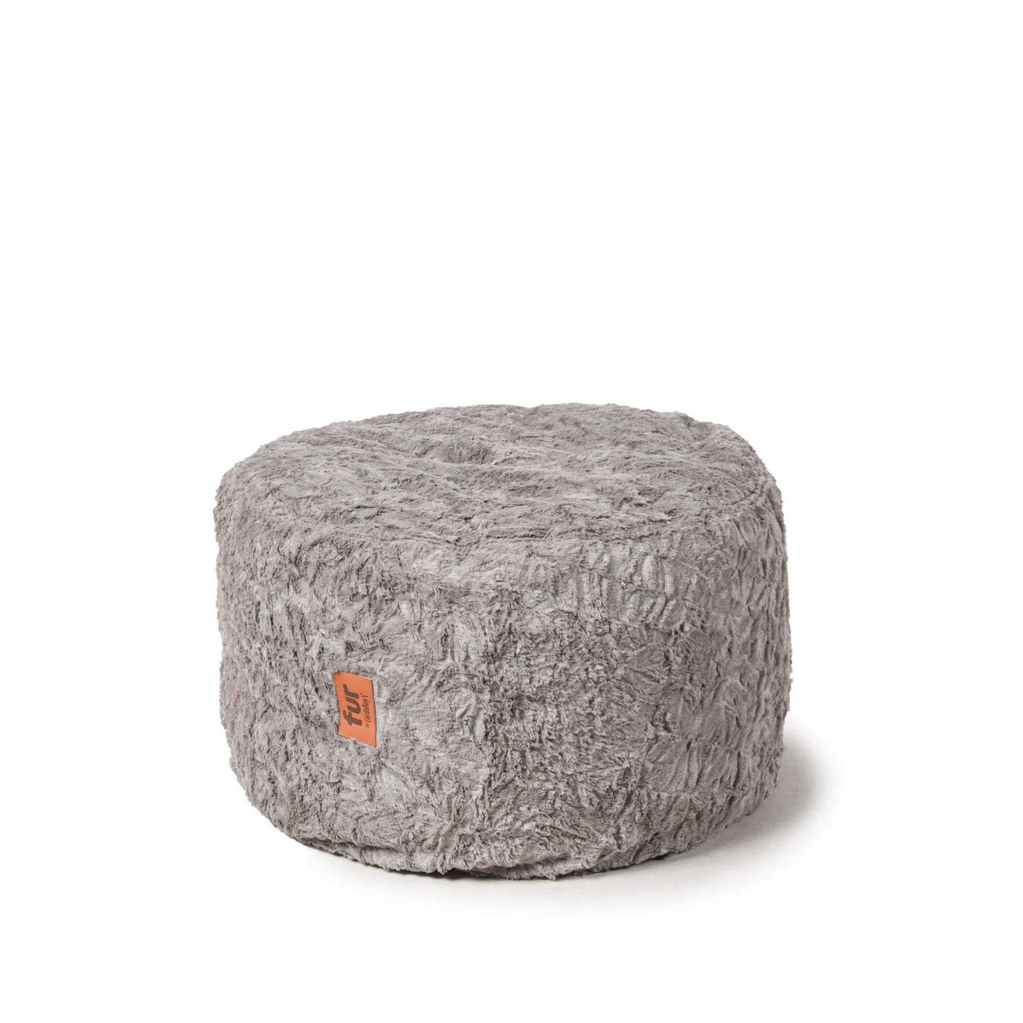 Luxury Faux Fur Pouf Footstool - Soft & Cozy Ottoman for Living Room, Bedroom, or Nursery - Perfect for Relaxing, Extra Seating & Home Decor