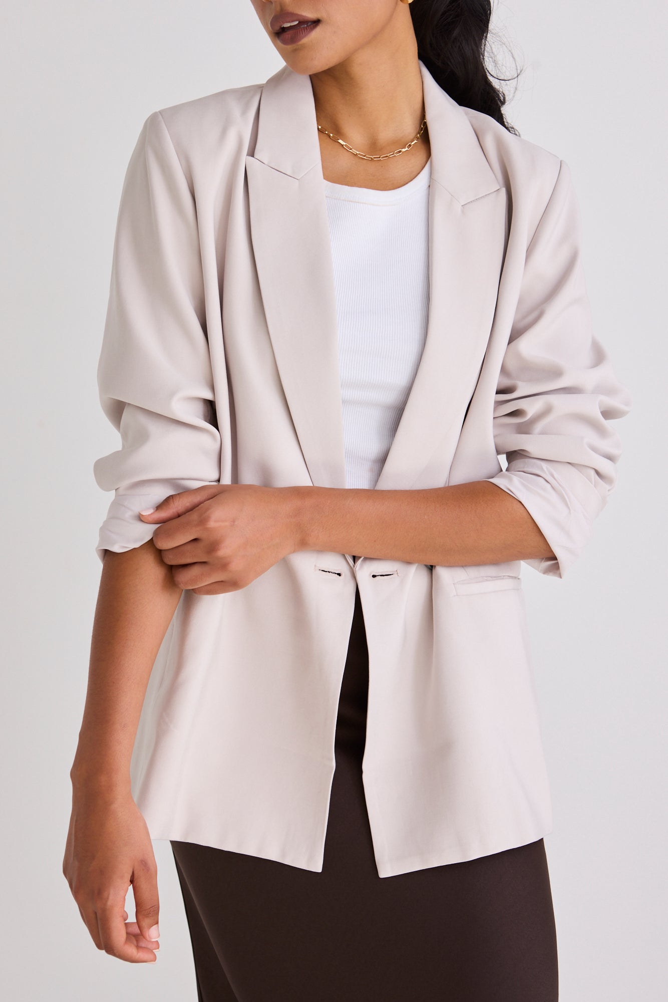 Effortless Bone Soft Touch Blazer for Women - Lightweight Comfortable Office Wear & Business Casual Outfit - Perfect for Work, Meetings, and Professional Events