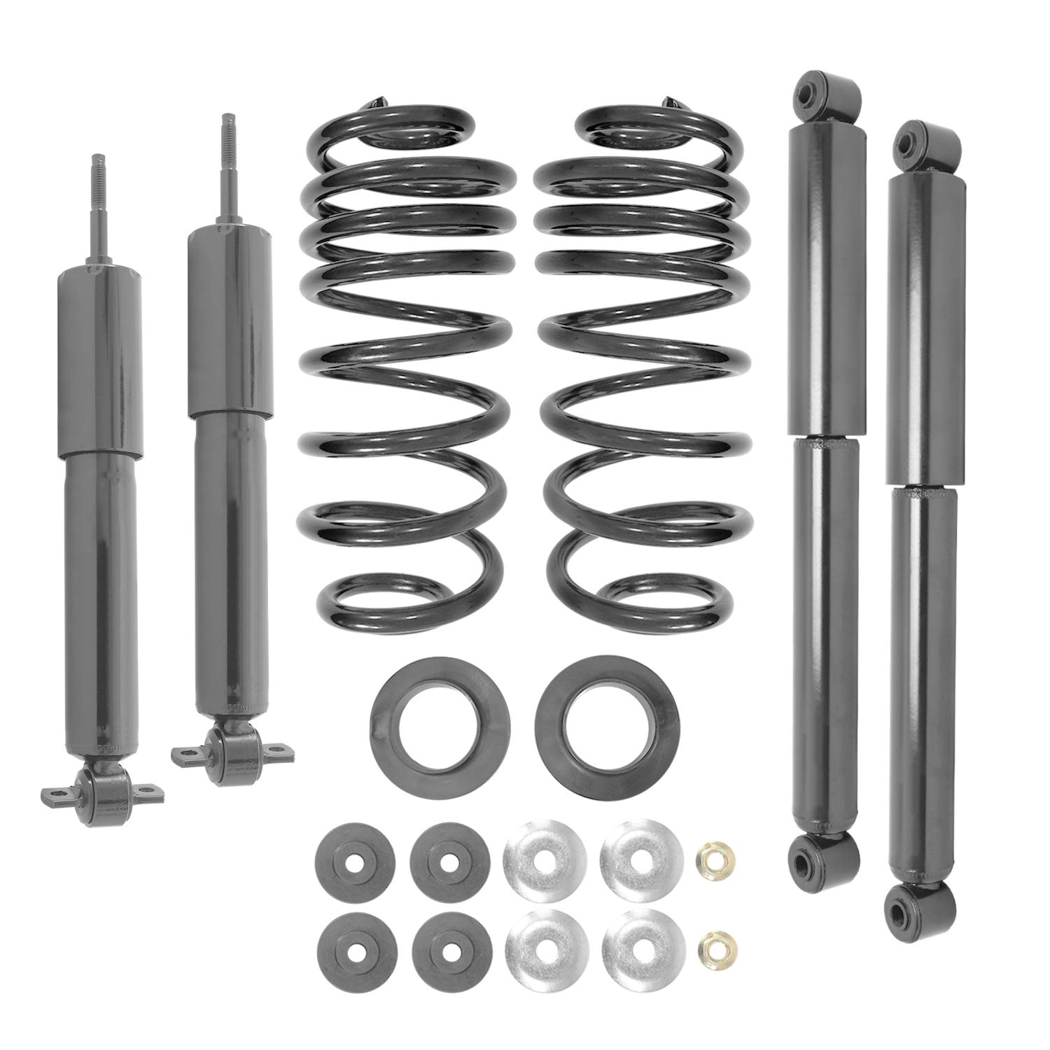 Elite Suspension Unity 68005C Front & Rear Coil Spring Conversion Kit for 1997-2002 Ford Expedition - Replace Air Springs with Shocks Included - Off-Road & Towing Upgrade