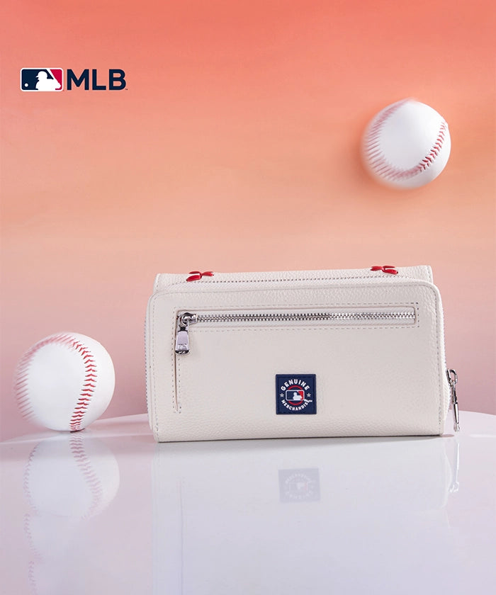 MLB Atlanta Braves Genuine Leather Wallet for Men - Stylish & Durable Bifold Wallet for Baseball Fans - Perfect for Gifts, Game Days & Everyday Use