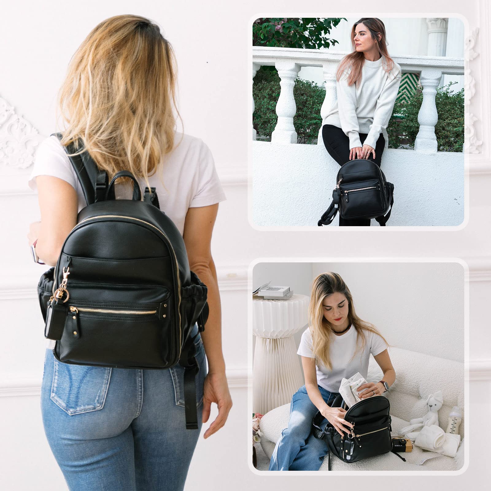 Mini Diaper Bag - Compact & Stylish Baby Essentials Organizer for On-the-Go Parents | Perfect for Travel, Shopping & Daily Outings