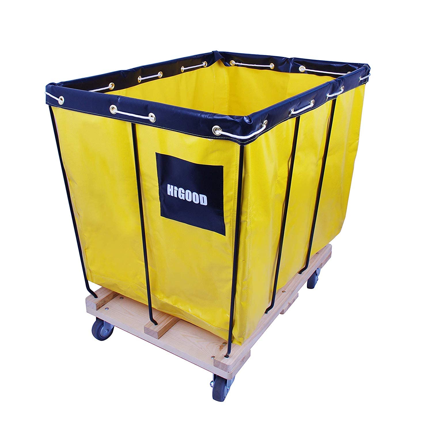 Yellow 16 Bushel Knock Down Basket Trucks & Service Carts - 20.0 cu. ft Capacity, 600 lb Load Capacity, 40
