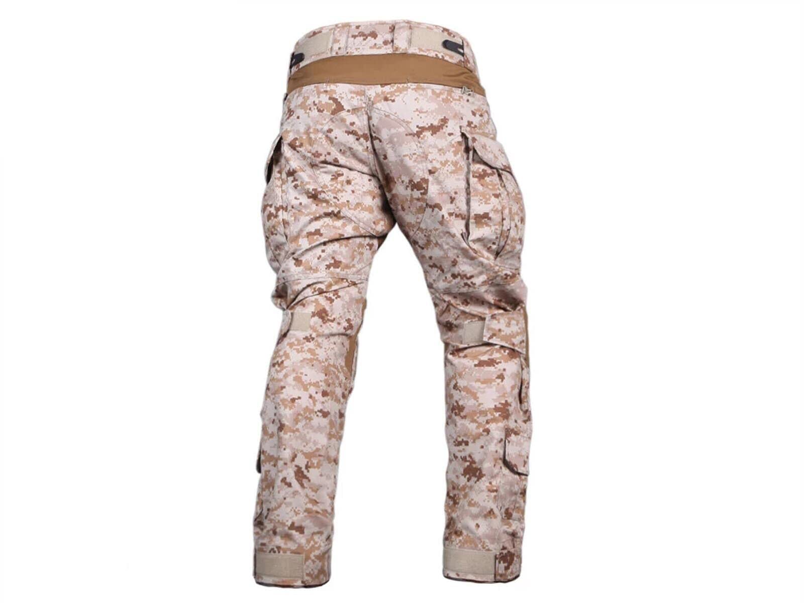 EMERSONGEAR Gen3 Military Uniform Set - Tactical BDU Pants & Shirt with Knee Pads for Airsoft, Paintball & Combat Training | Durable Army Gear for Outdoor Activities & Tactical Missions