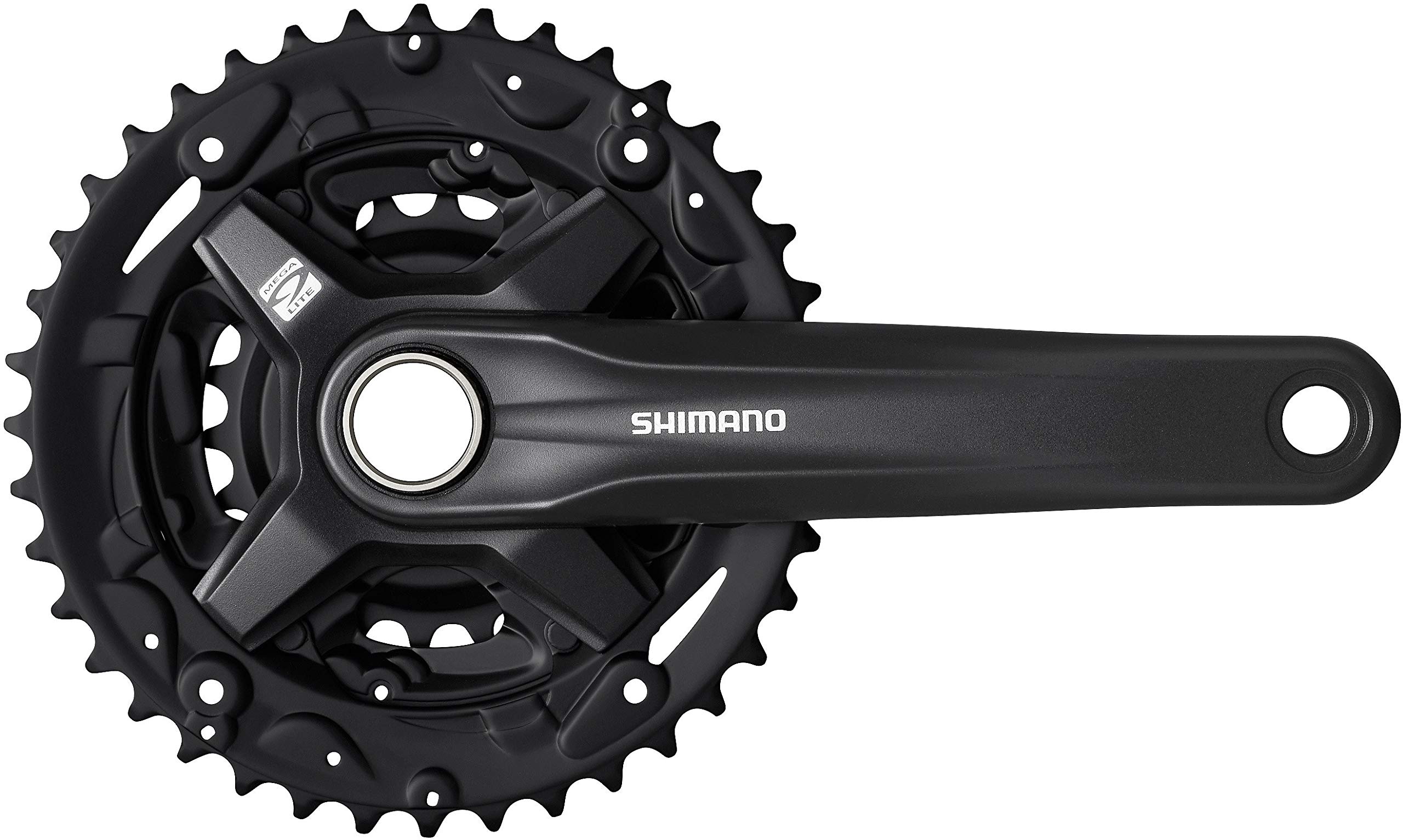 Shimano FC-MT210 Bike Crankset - 40/30/22T 3-Speed Chainring, Unisex Bicycle Parts for Mountain & Hybrid Bikes | Perfect for Trail Riding & Commuting