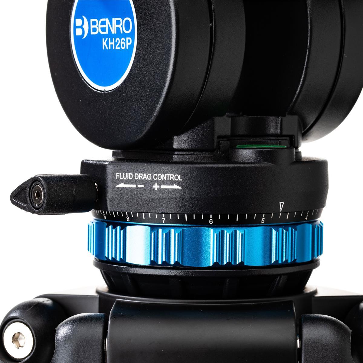 Benro KH26P Professional Video Tripod Head & Legs Kit - 72.6