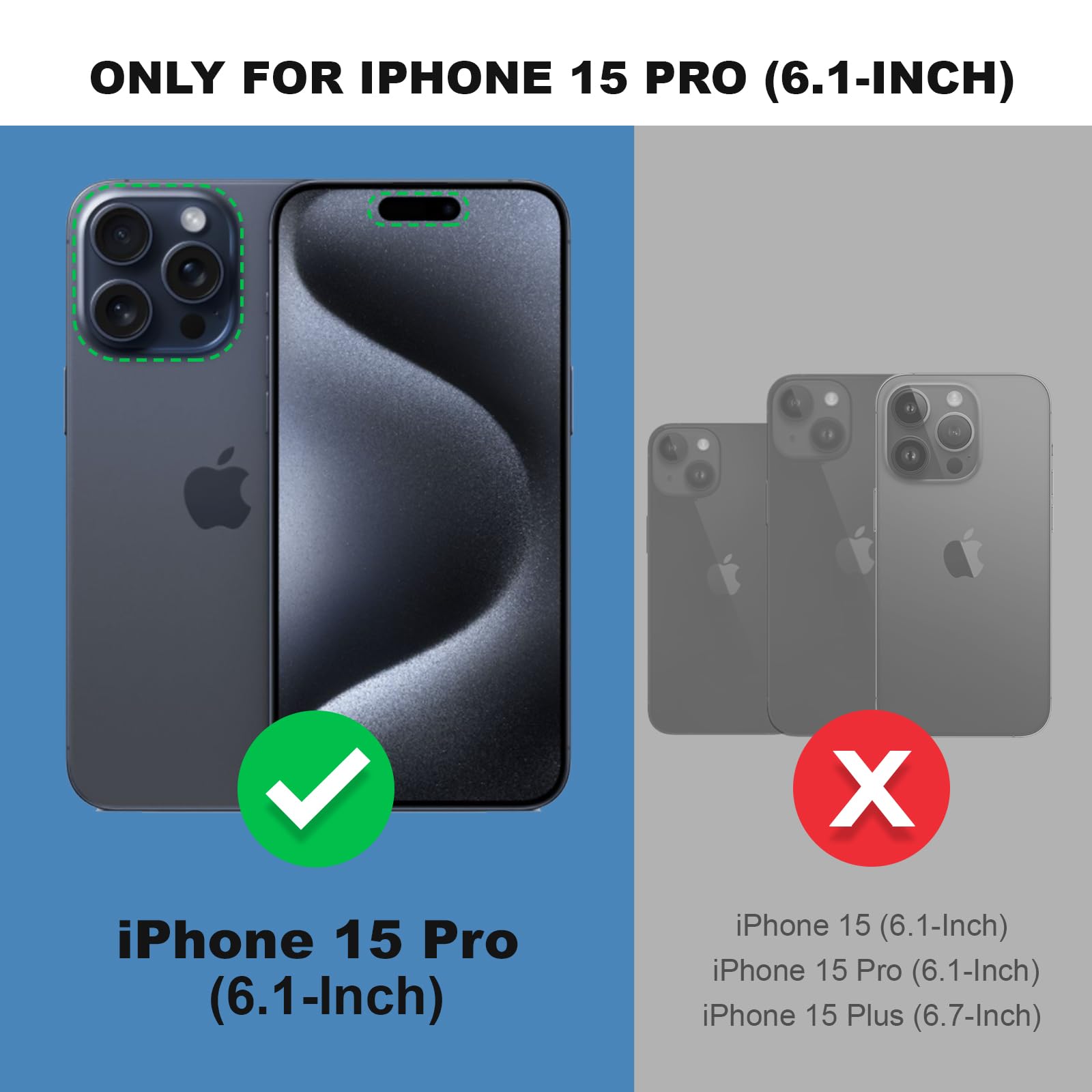 Shields Up iPhone 15 Pro Case (6.1 inch) - Slim Protective Cover with Built-in Card Holder (Holds 3 Cards), Ring Stand & Kickstand | Drop Protection | Minimalist Wallet Design | Perfect for Everyday Use, Travel & Hands-Free Viewing