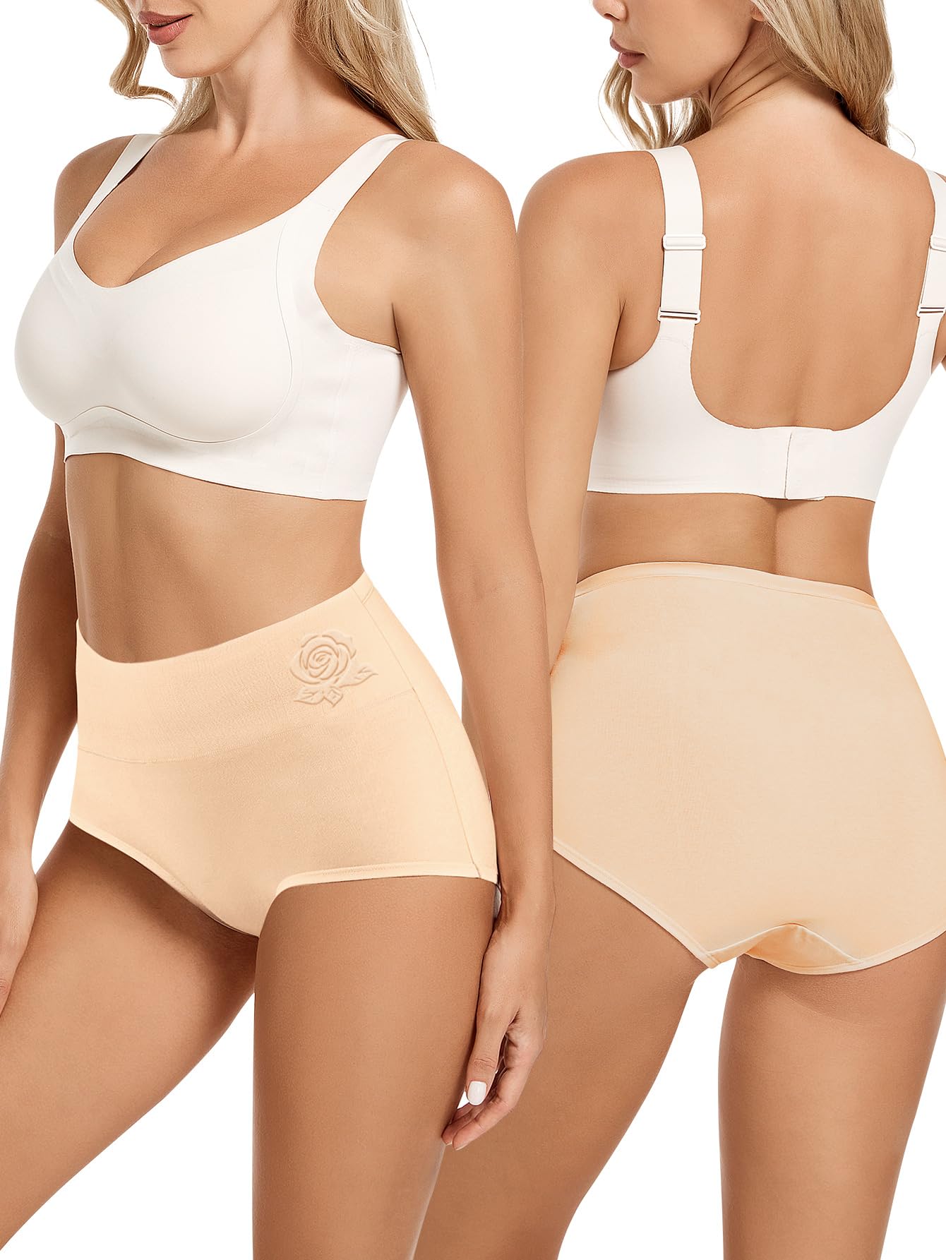 MEIYATING Women's High Waisted Underwear - Tummy Control Panties for Postpartum & Everyday Wear - Comfortable Shaping Briefs Multipack (3/5 Pack) - Perfect for Maternity, Workout & Daily Use