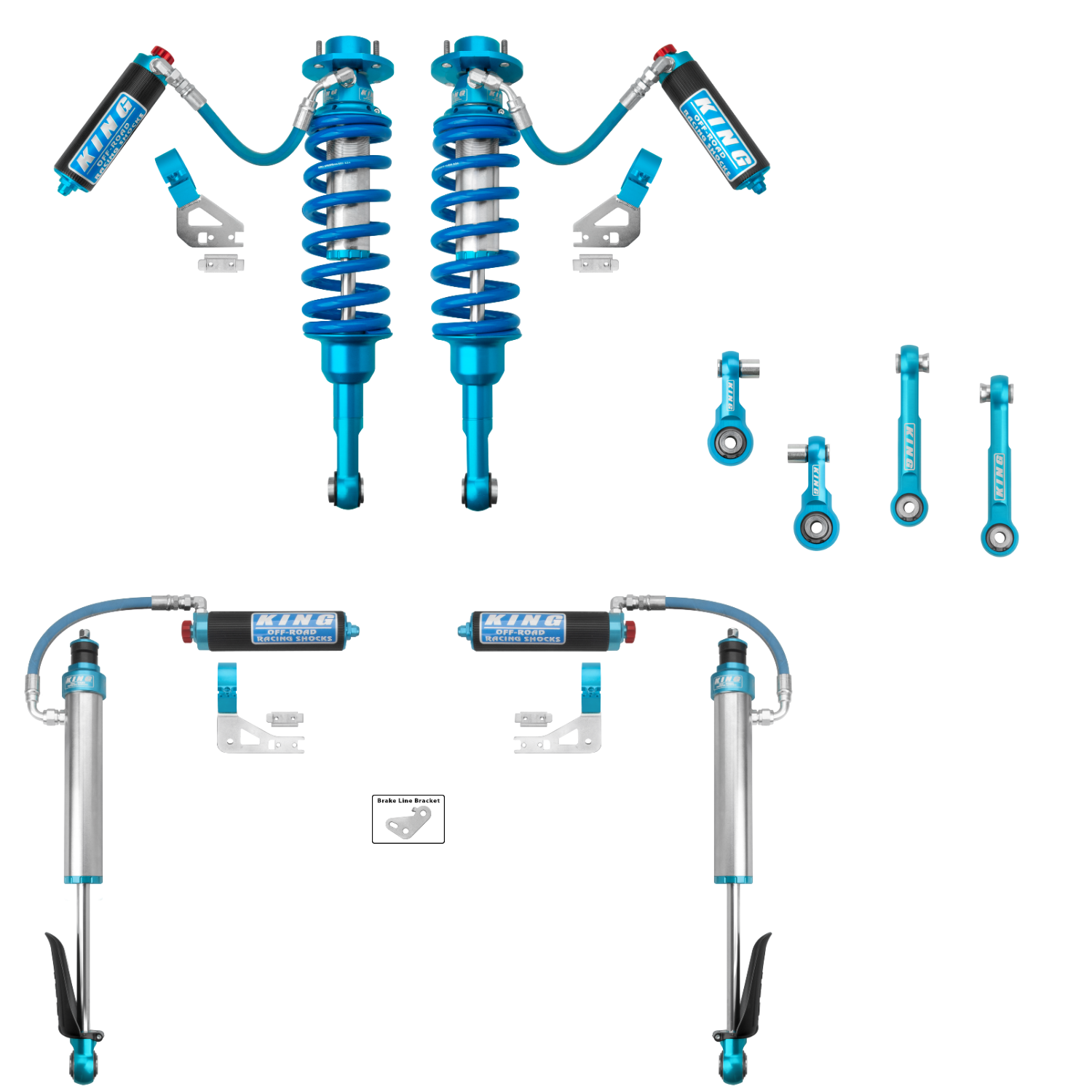24+ Toyota LC250 & Lexus GX550 Complete King Shock Suspension Kit - Off-Road Performance Upgrade for Adventure & Overlanding