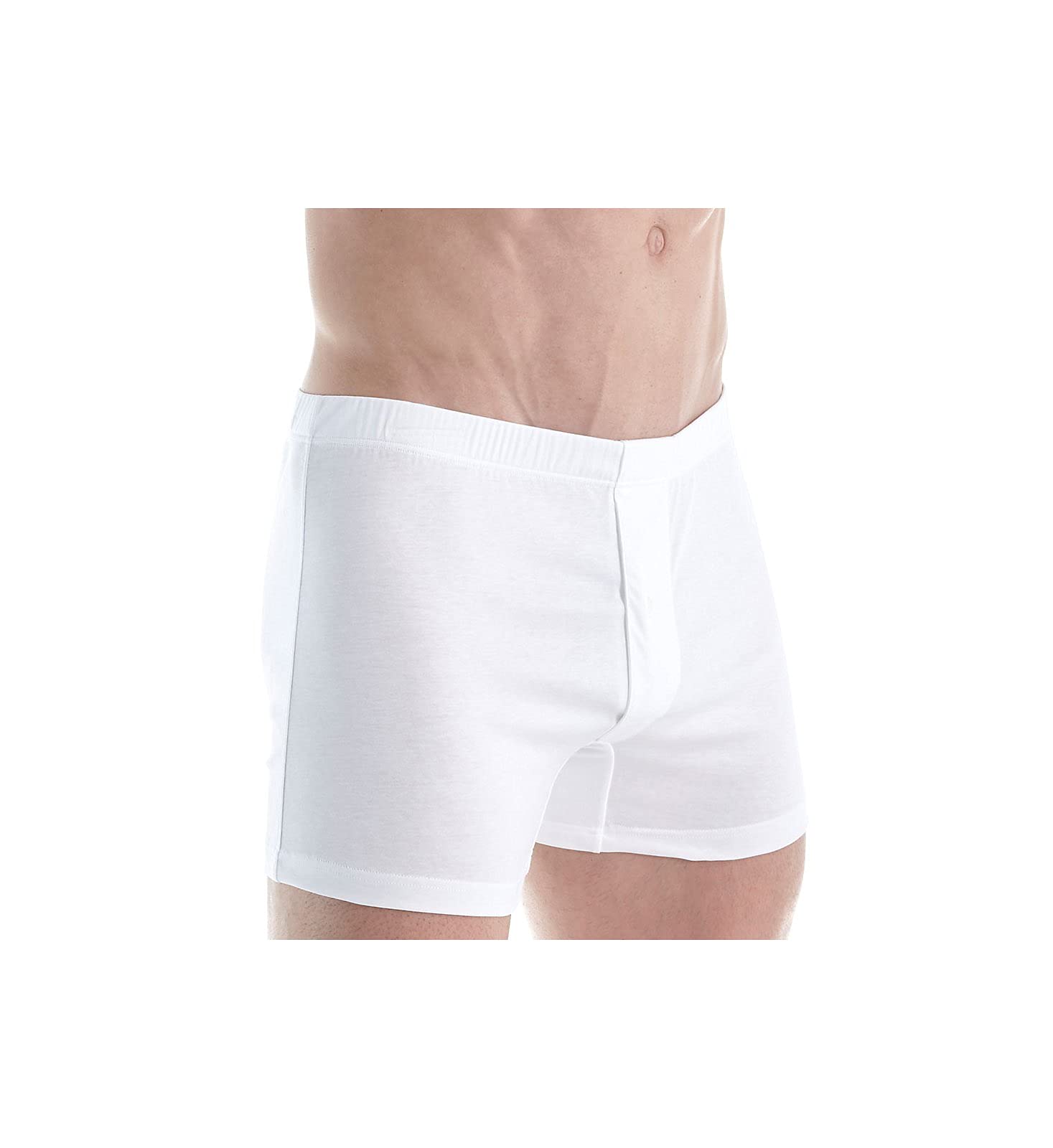 Zimmerli Men's Premium Sea Island Cotton Boxer Briefs - Soft & Breathable Underwear for Everyday Comfort - Size XL in White - Ideal for Work, Travel & Relaxation