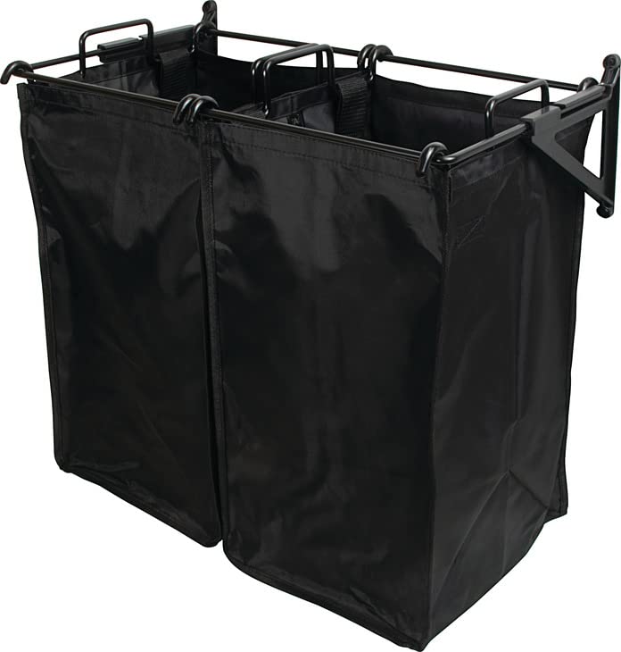 Premium Tilt-Out Laundry Hamper with Removable Black Nylon Bags - 24 Inch Wide with 2 Small Bags - Space Saving Closet Organizer for Bedroom, Bathroom, or Dorm Room