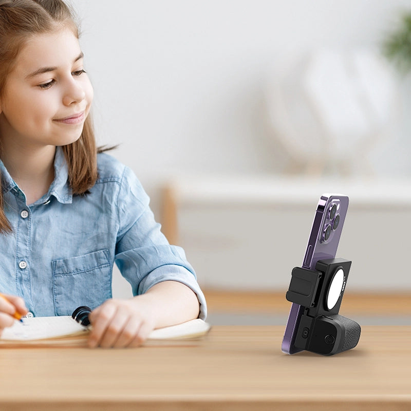 Ulanzi CG 02 Smartphone Camera Grip with Bluetooth & Fill Light 3282B - Perfect for Vlogging, Live Streaming & Content Creation