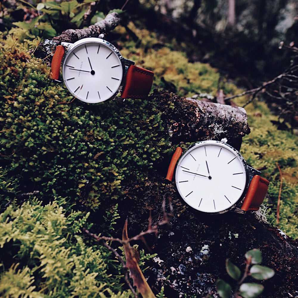 ARIES GOLD URBAN SANTOS G 1022 Men's & Women's Brown Leather Strap Watch - Stylish Unisex Timepiece for Casual Wear & Business Occasions