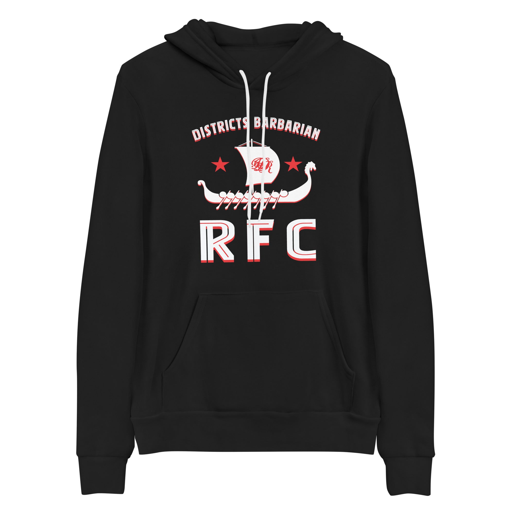 Districts Barbarian RFC Pullover Hoodie - Men's Casual Streetwear Hooded Sweatshirt for Gym, Outdoor & Everyday Wear