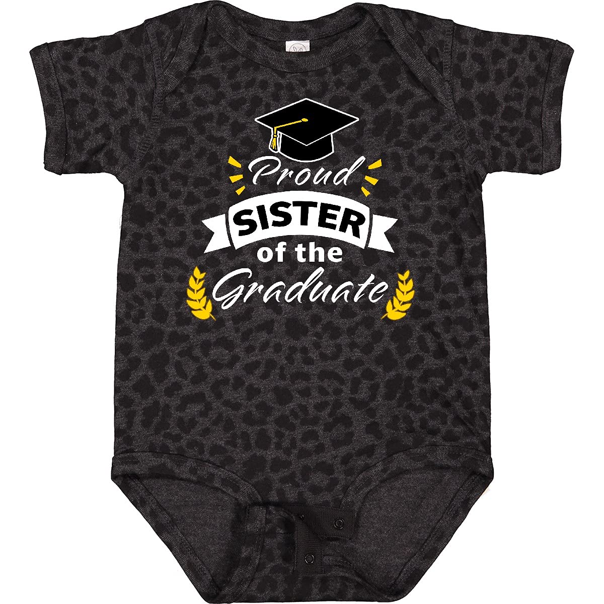 Inktastic Family Graduation - Proud Sister of The Graduate Baby Bodysuit | Cute Infant Outfit for Graduation Ceremonies & Photo Shoots