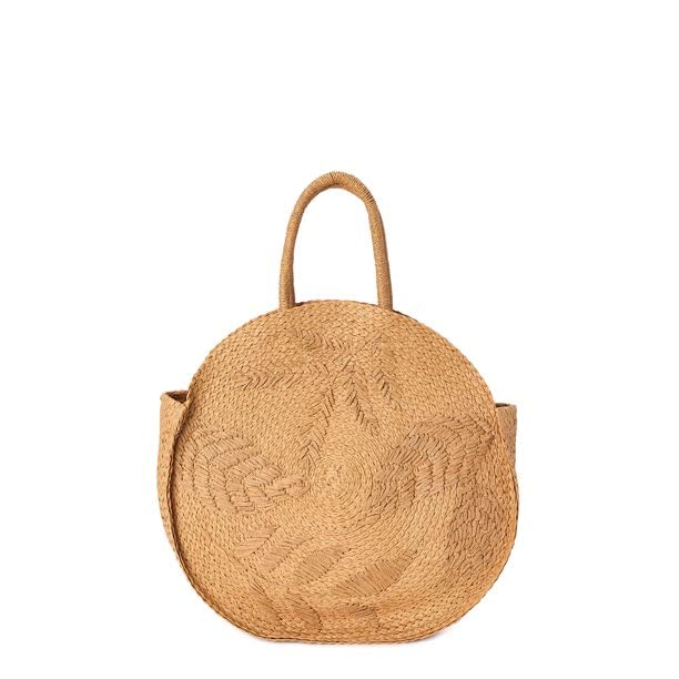 Bohemian Straw Tote Bag for Women - Natural Embroidered Oversized Beach Bag, Perfect for Picnic, Shopping & Summer Outings