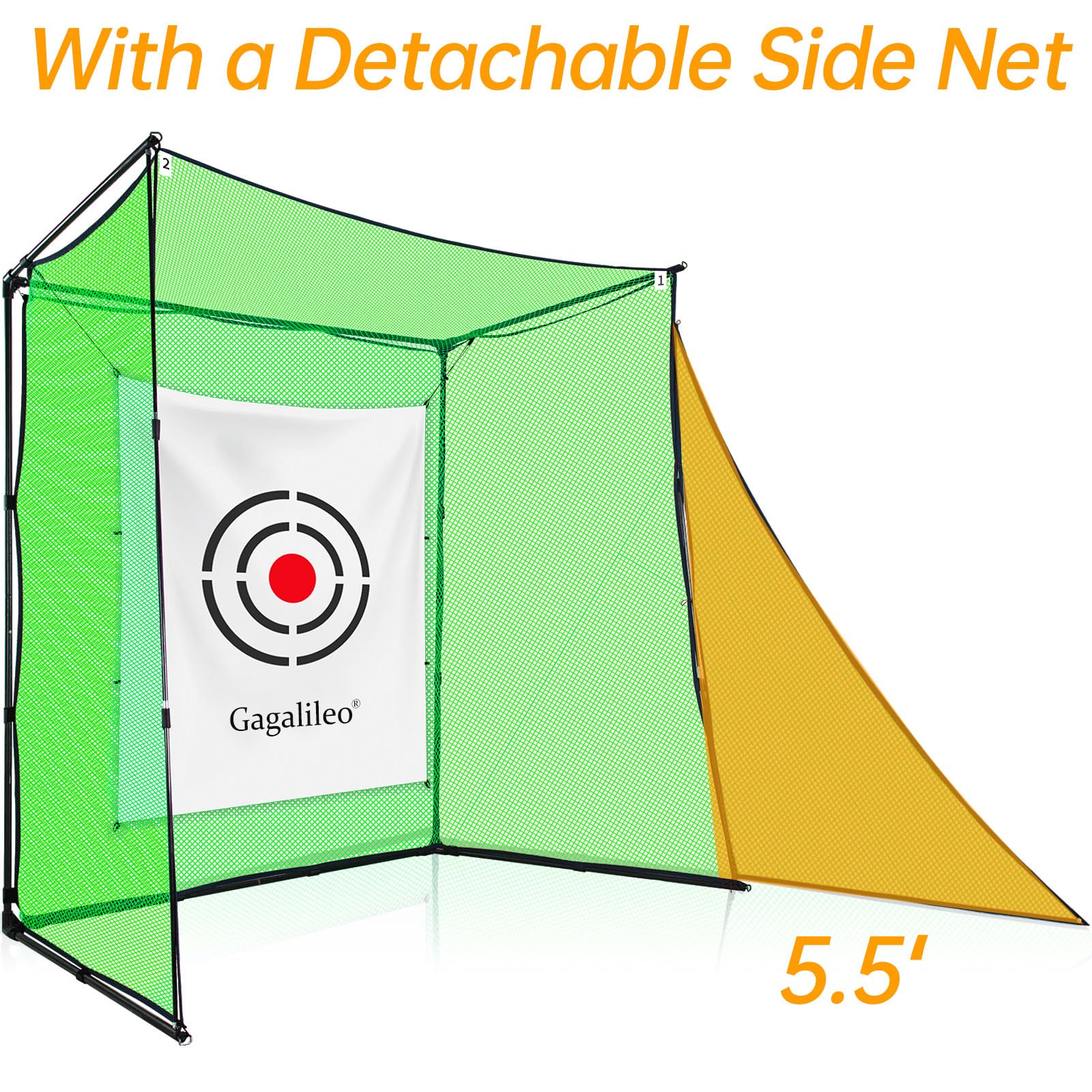 Premium Heavy Duty Golf Practice Hitting Net - Backyard & Indoor Driving Range with Portable Frame | Perfect for Home Training, Backyard Practice & Indoor Golf Sessions
