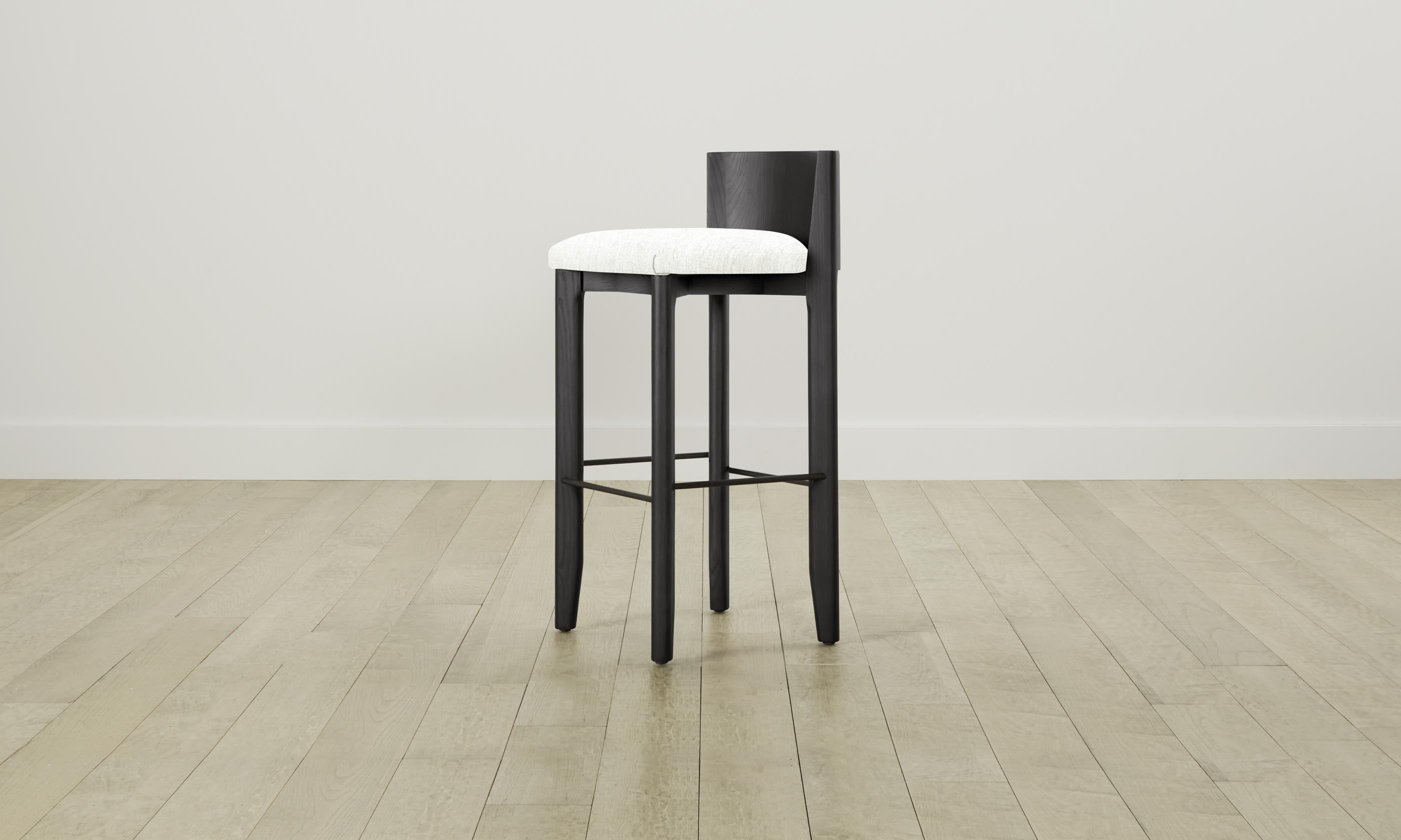 Premium Delancey Bar & Counter Stool with Performance Tweed Upholstery - Modern Kitchen Island & Home Bar Seating for Comfortable Dining & Entertaining