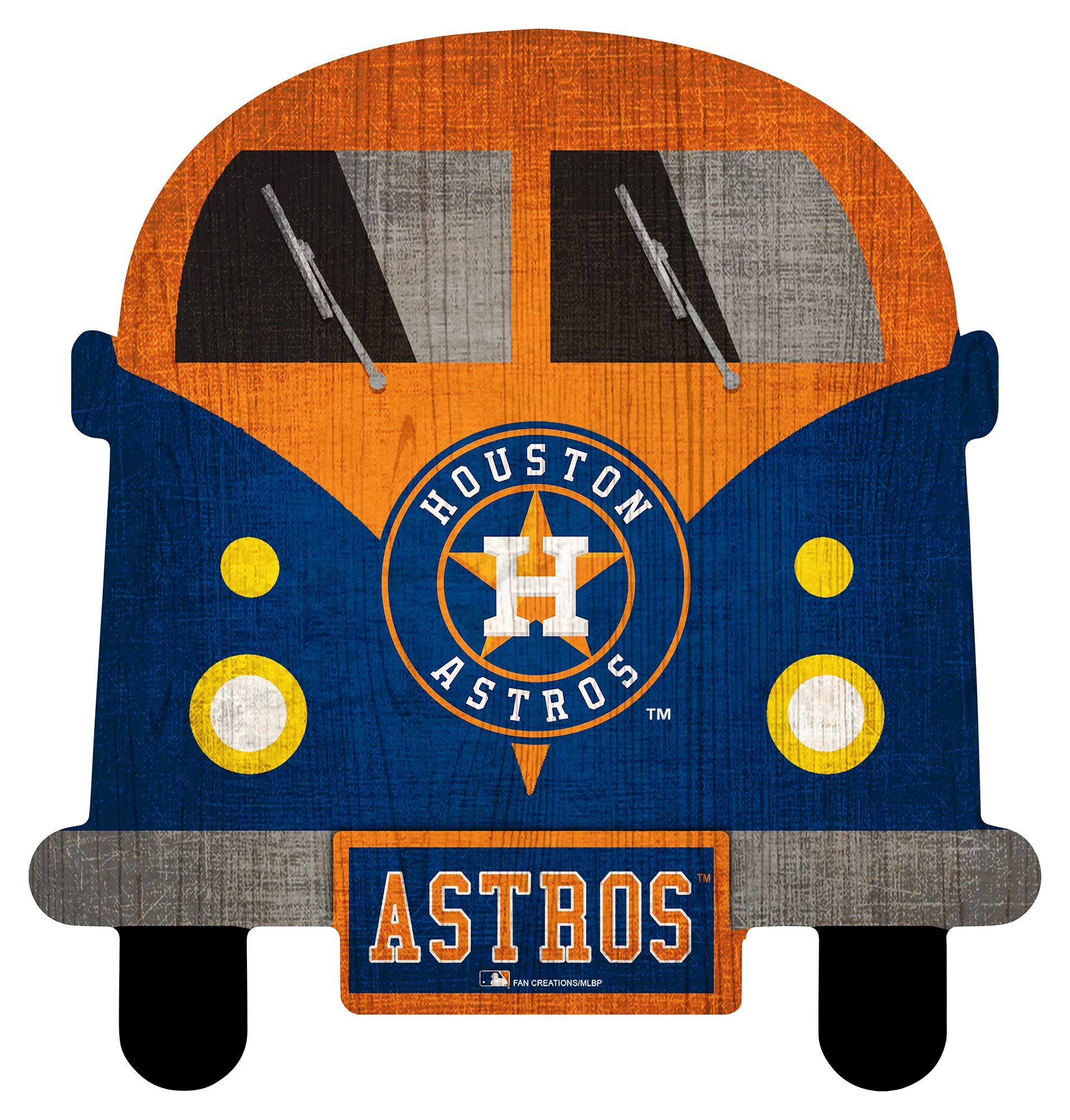 Fan Creations MLB 12 Inch Team Bus Sign - Officially Licensed Baseball Decor for Home, Office & Game Room - Perfect for Sports Fans & Collectors