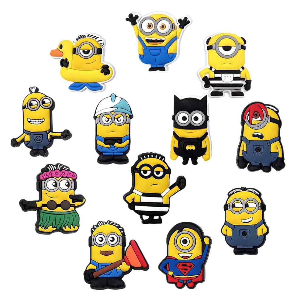Cartoon Shoe Charms for Clogs, Slides & Sandals - Cute Bracelet Wristband Party Gifts for Girls, Boys & Kids - Perfect for Birthday Parties, School Events & Summer Fashion Accessories