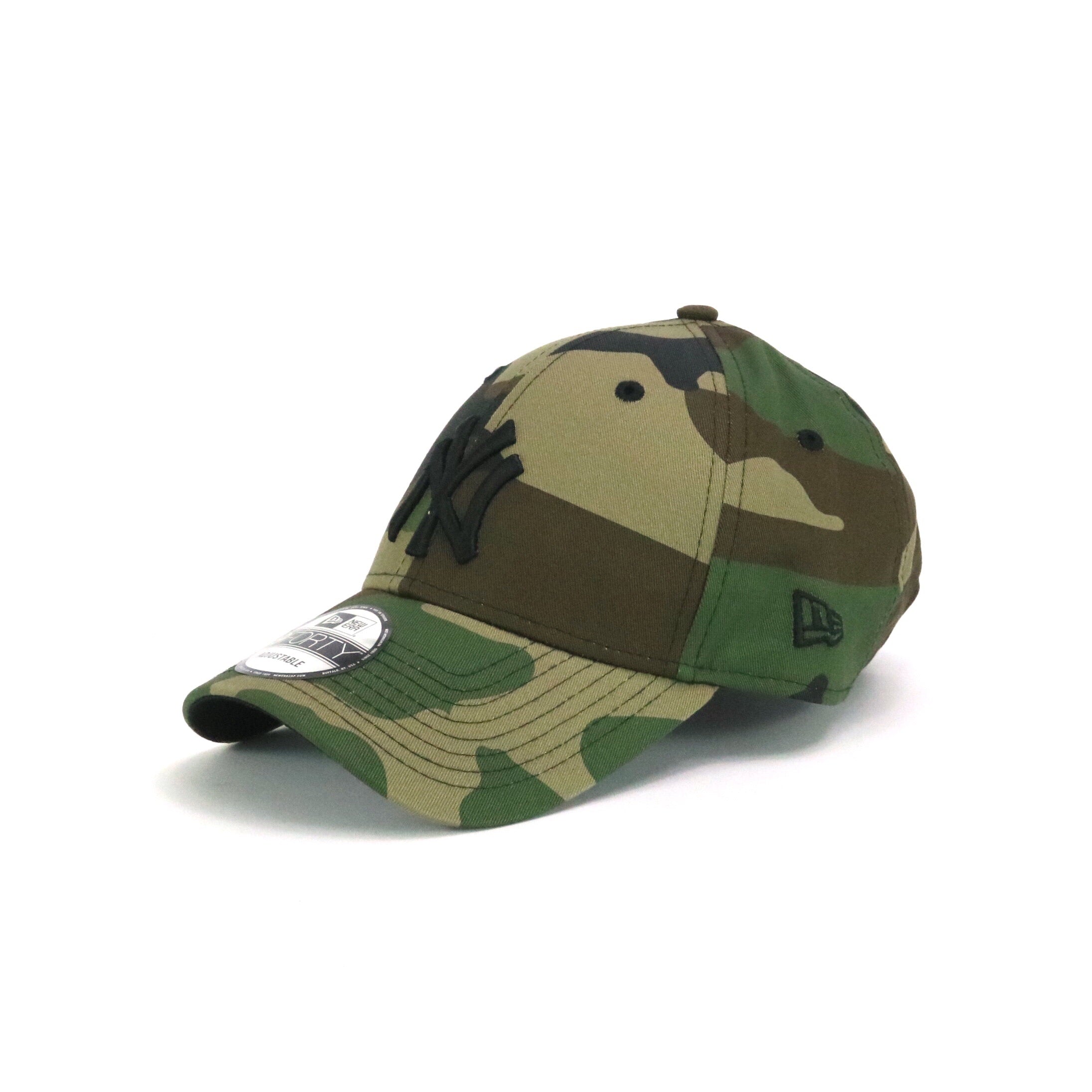 New Era 940 New York Yankees Woodland Camo Green Black Baseball Cap - Official MLB Licensed Snapback Hat for Men & Women - Perfect for Baseball Games, Streetwear Fashion & Outdoor Activities