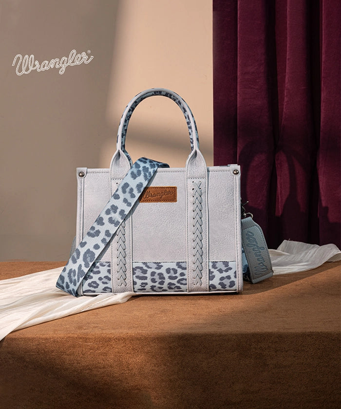 Wrangler Cow Print Crossbody Tote Bag for Women - Stylish Western Handbag for Everyday Use, Shopping & Travel
