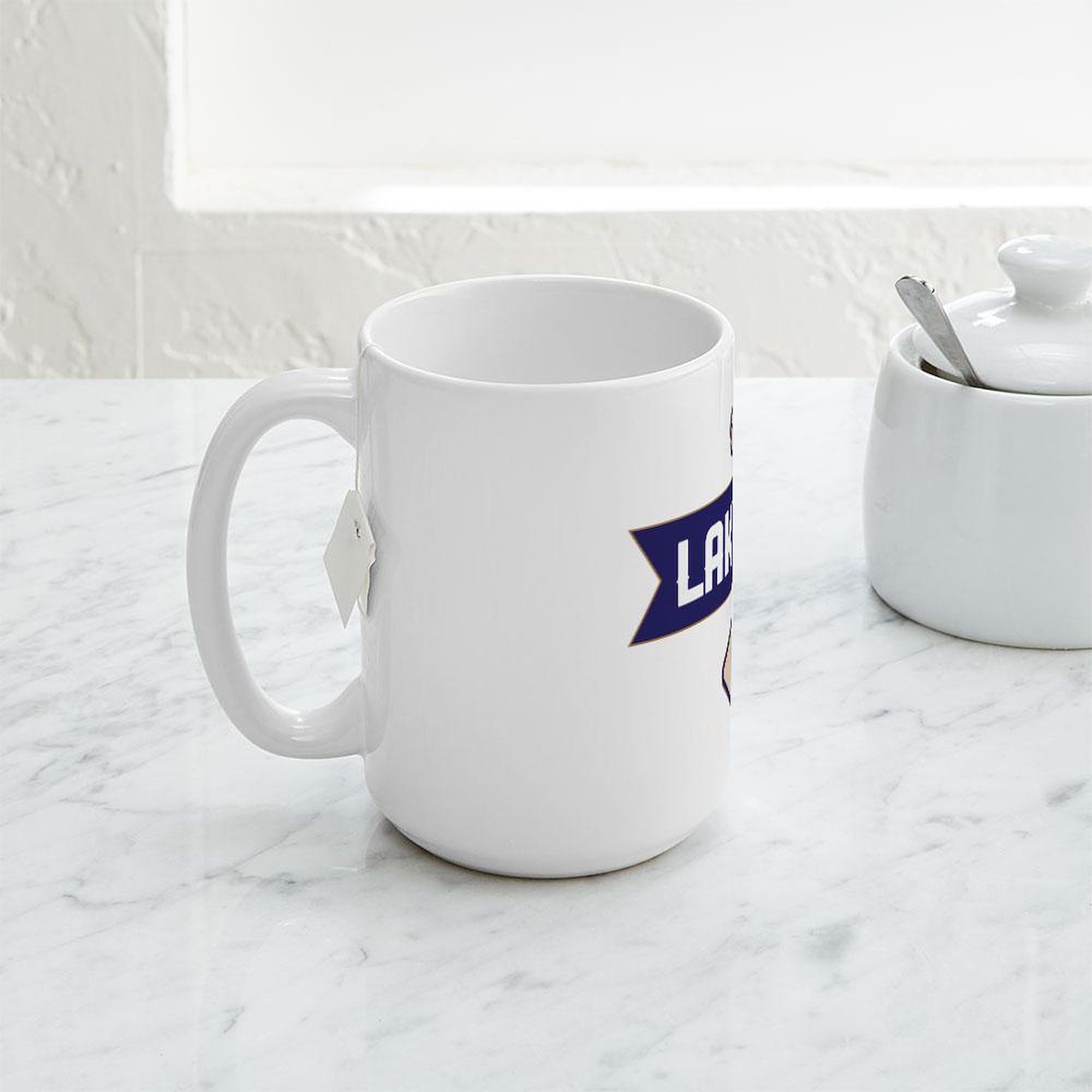 Lake Life Ceramic Coffee Mug 15 oz (444 ml) - Perfect for Coffee, Tea & Hot Drinks - Ideal for Lakeside Relaxation, Camping & Outdoor Adventures