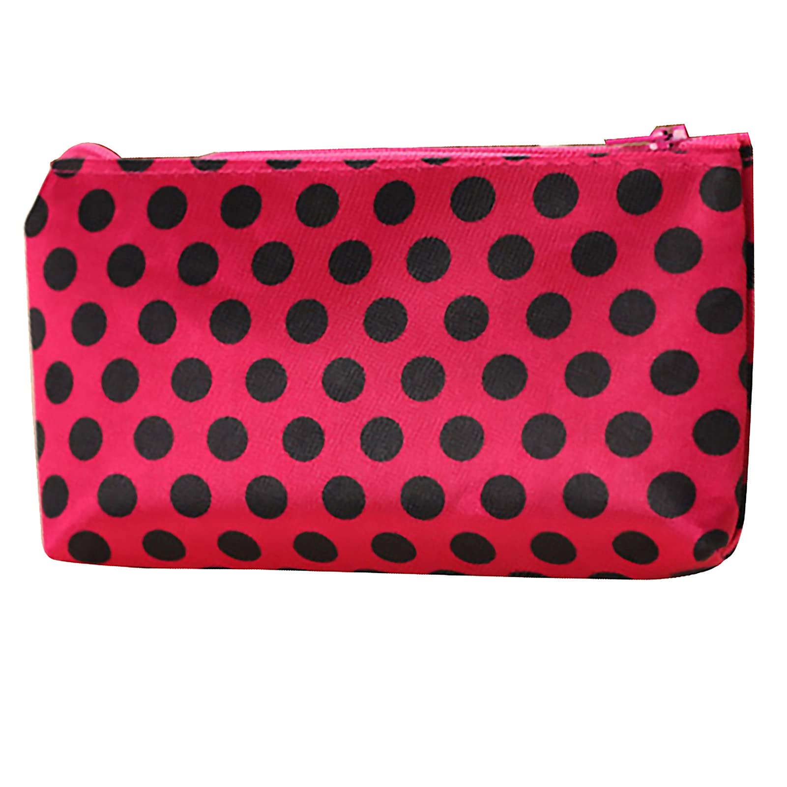 Portable Travel Cosmetic Bag with Heart Dot Print - Large Capacity Makeup Organizer for Women | Perfect for Dating, Travel & Daily Use