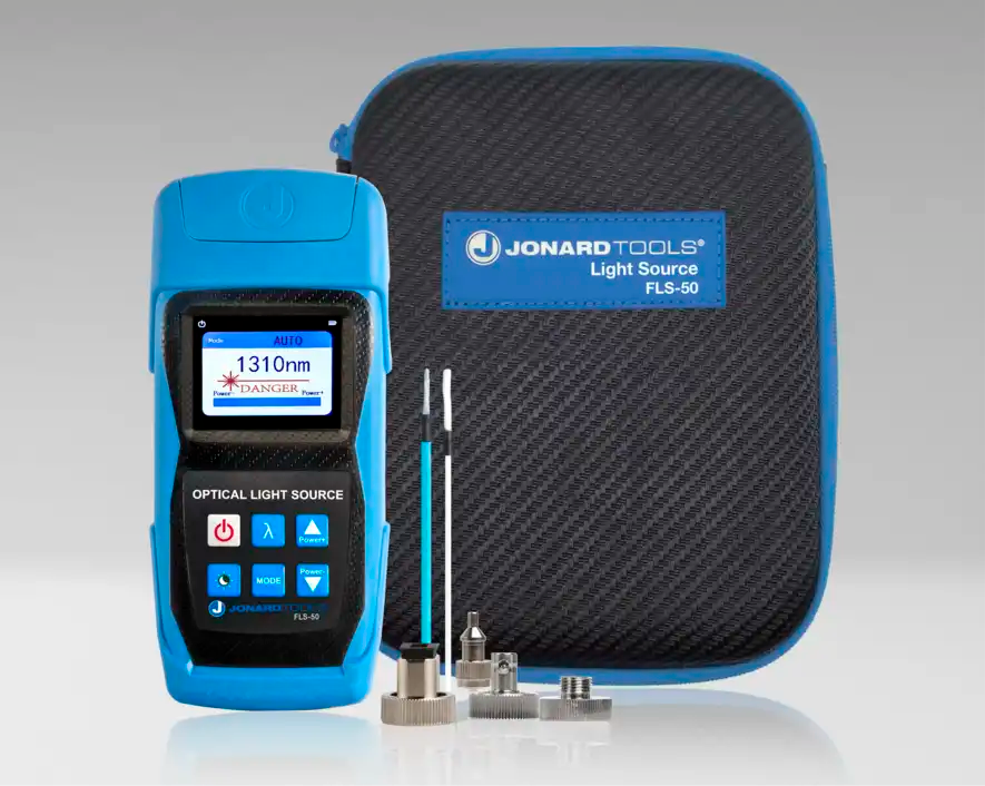 High-Precision Optical Light Source with FC/LC/SC Adapters - Compatible with PC/UPC Connectors for Fiber Optic Testing & Network Maintenance