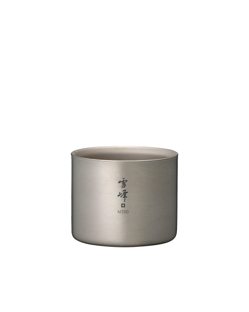 Double Wall Insulated Titanium M200 Stacking Mug - Lightweight, Durable & Leak-Proof for Camping, Hiking and Outdoor Adventures