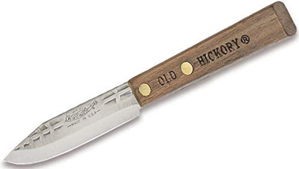 Moteng Ontario 3.5 Inch Paring Knife - High Carbon 7070TC Stainless Steel Blade with Wood/Silver Handle - Perfect for Peeling, Slicing & Precision Kitchen Tasks