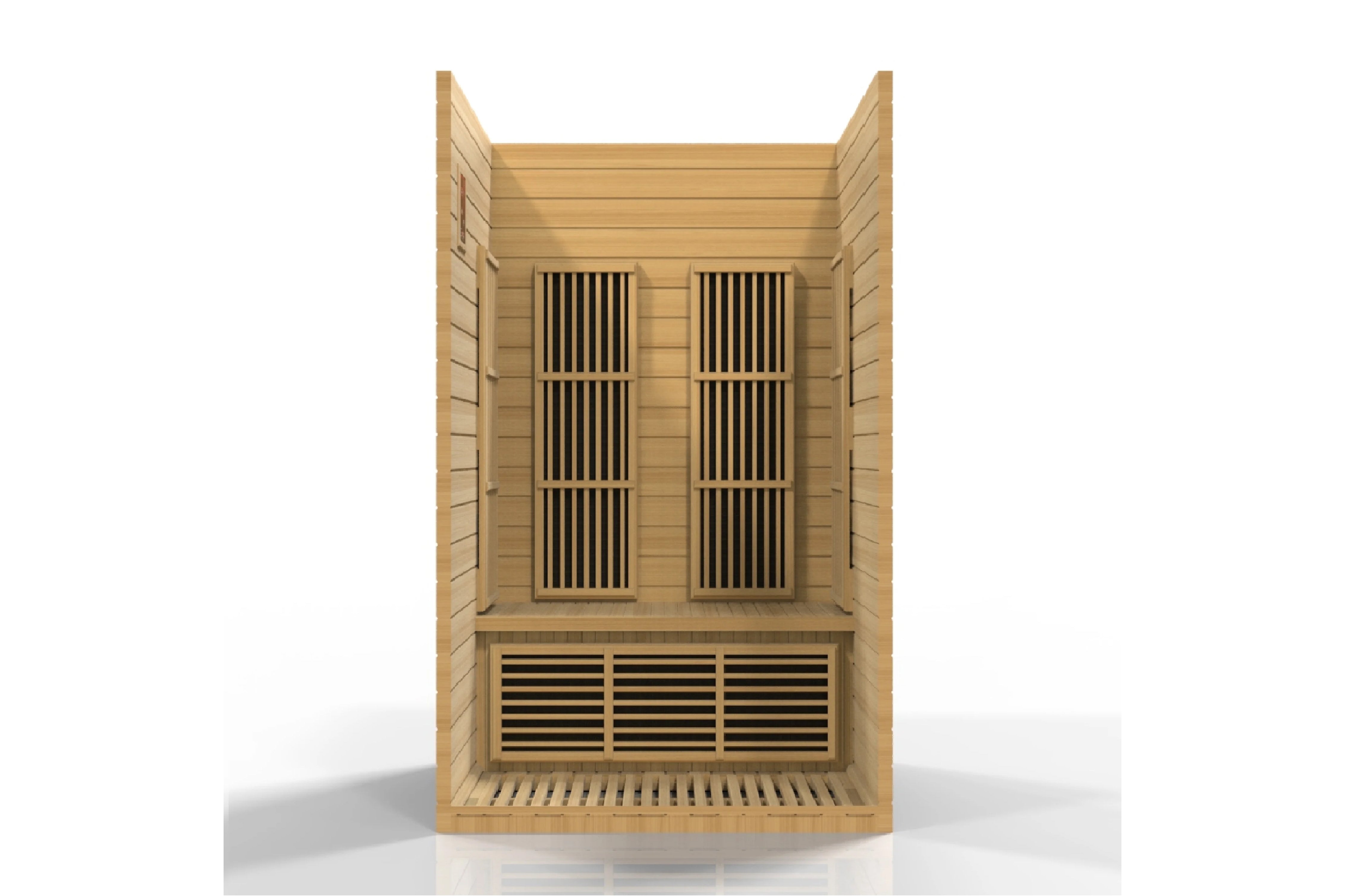 Maxxus Seattle 2 Person Low EMF FAR Infrared Sauna for Home Spa Relaxation & Detox - Perfect for Small Spaces & Wellness Retreats (Summer Sale)