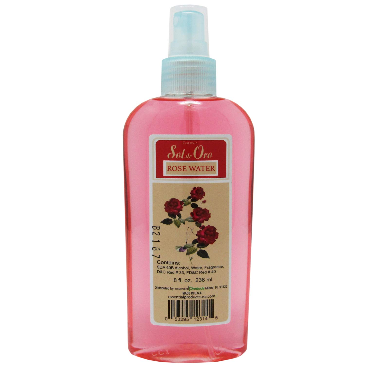 Sol de Oro Rose Water Cologne Spray - 8 oz Floral Fragrance for Women | Perfect for Daily Use, Special Occasions & Aromatherapy