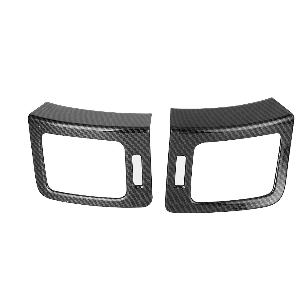 Qiilu Carbon Fiber Style Front Side Air Vent Trim for Hyundai Grand Starex H1 2019 - ABS Material, Durable Car Interior Decor - Perfect for Customization & Luxury Upgrade