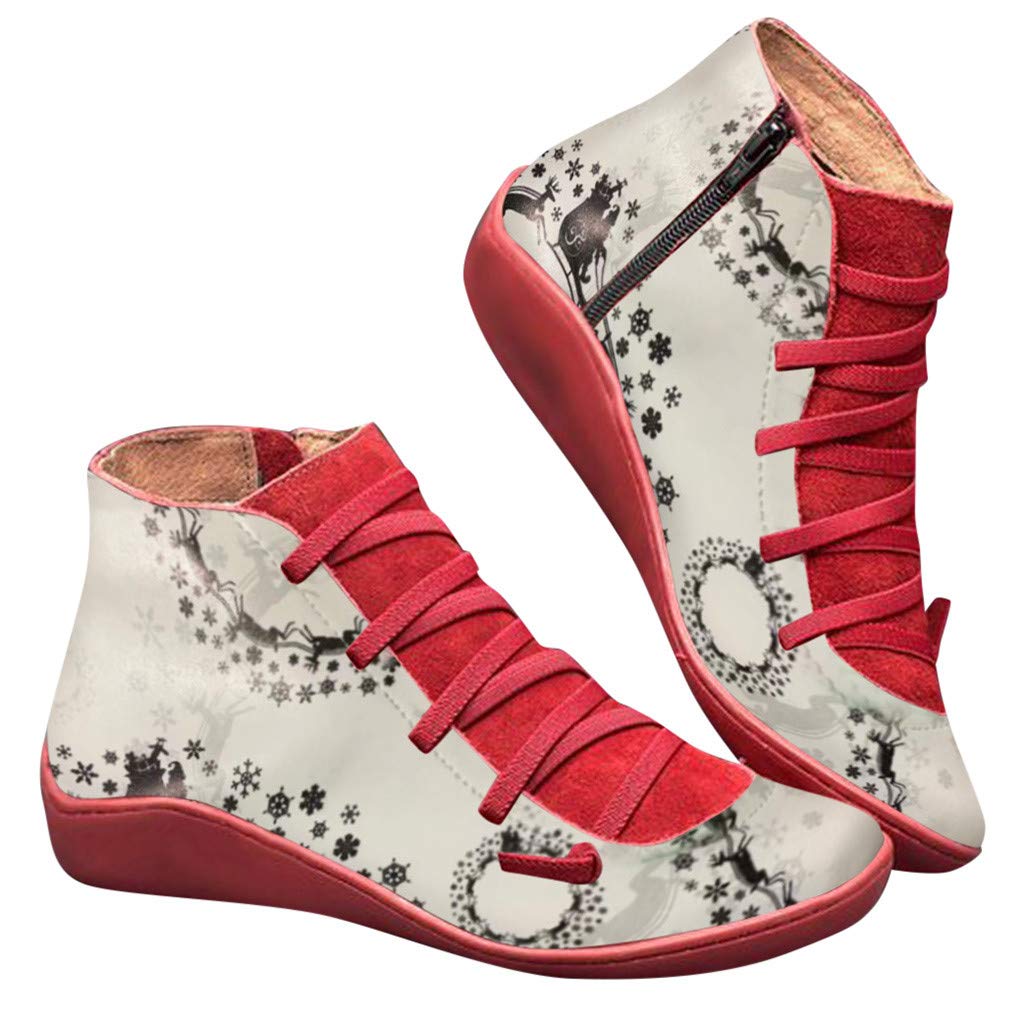 Hessimy Women's Wedge Boots - Stylish & Comfortable Ankle Boots for Fall & Winter | Perfect for Casual Outfits, Office Wear & Night Out