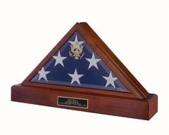 Military Flag Display Cases - Burial & Large Flag Display Boxes for American Flags - Perfect for Veterans, Memorials & Home Decor