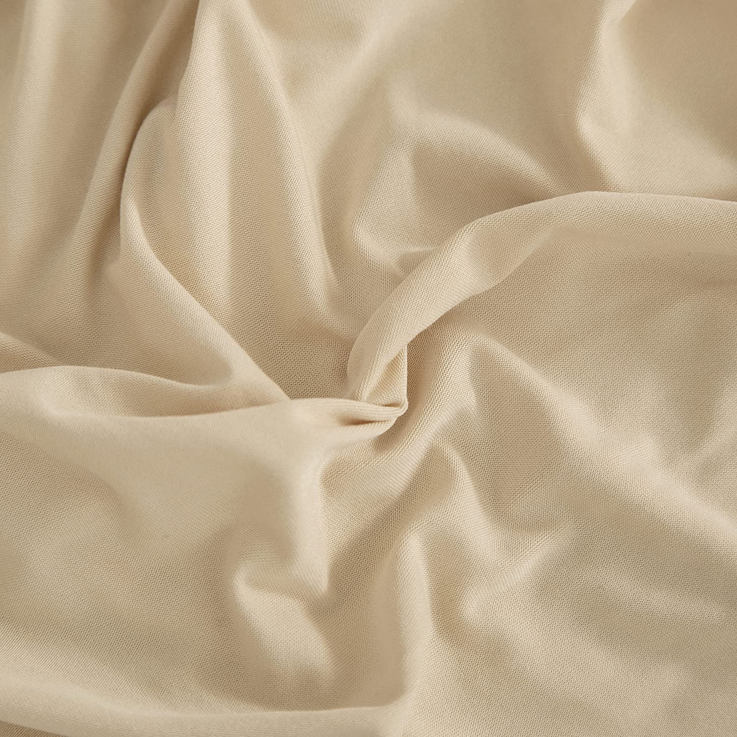 ELEOPTION Beige L-Shaped Sectional Sofa Cover - 2 Piece Stretch Slipcover for 3+3 Seater Couch & Chaise Lounge | Perfect for Living Room, Family Room & Home Theater Furniture Protection