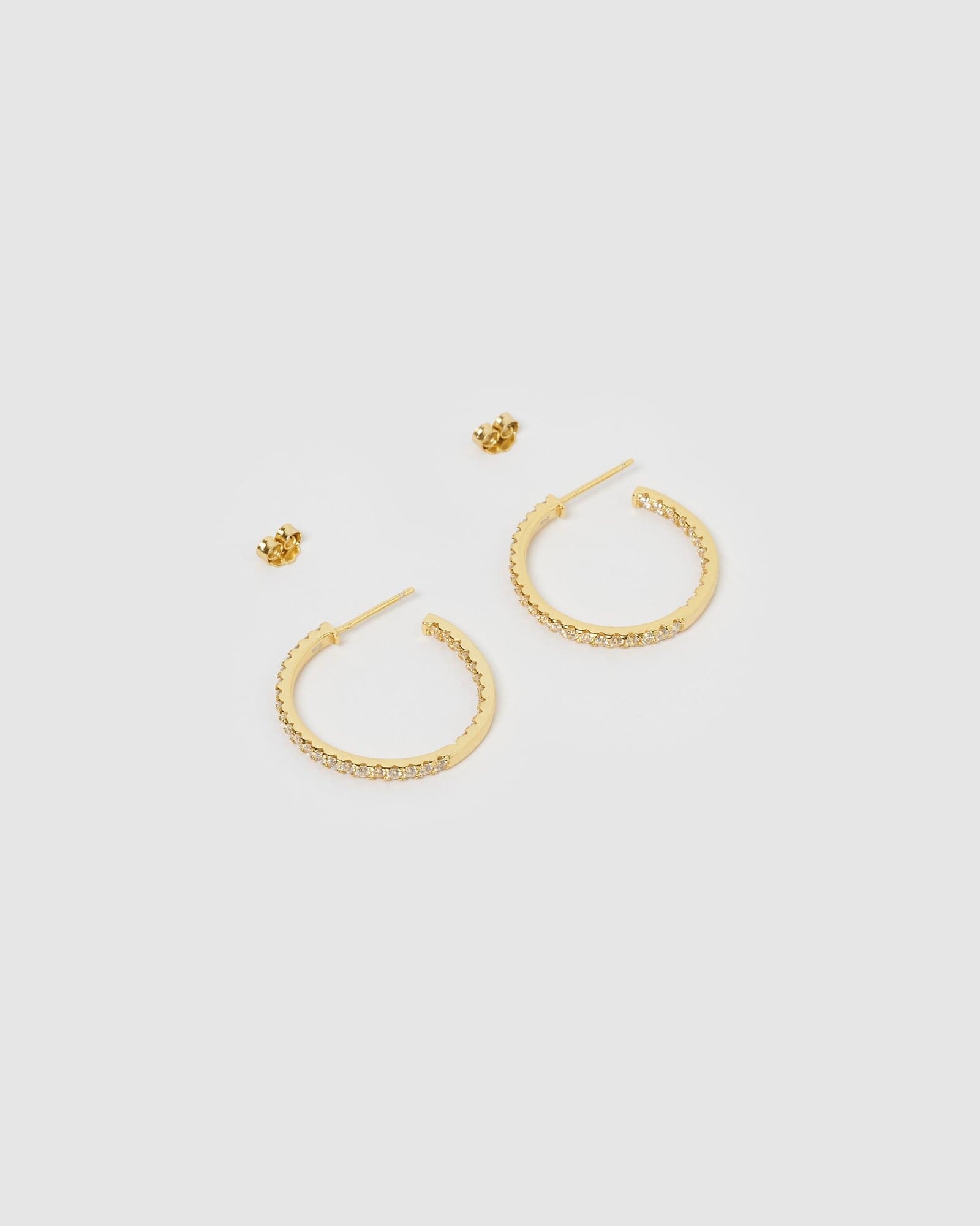 Izoa Belle Gold Hoop Earrings for Women - Elegant & Stylish Jewelry for Everyday Wear, Parties & Special Occasions
