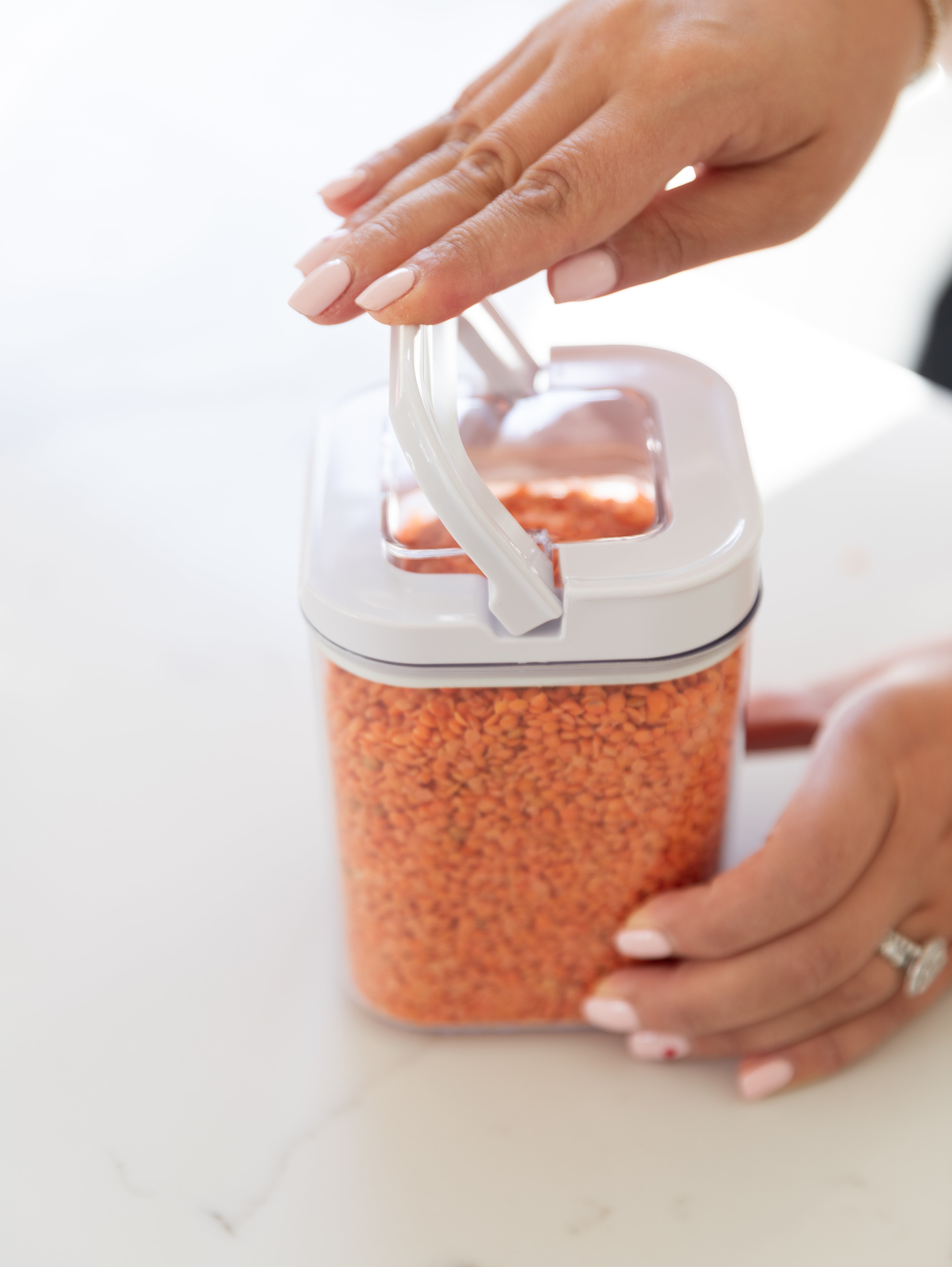 12-Pack White Flip Top Canisters with Airtight Lids - Perfect for Kitchen Storage, Pantry Organization & Meal Prep