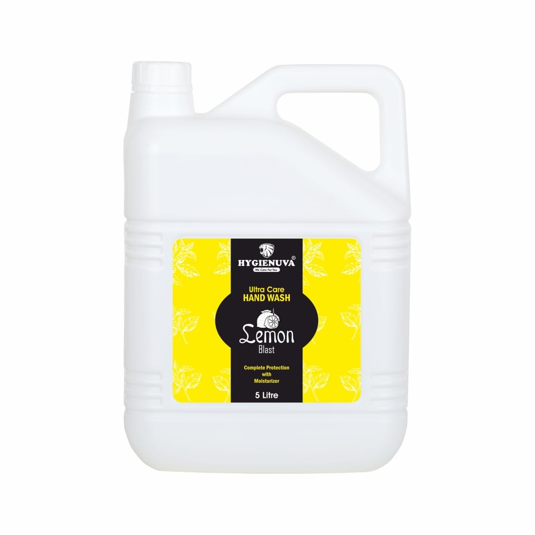 Hygienuva Ultra Care Lemon Hand Wash - 5L Deep Hygiene Cleansing Liquid with Moisturizing Formula | Refill Pack for Home, Office & Commercial Use