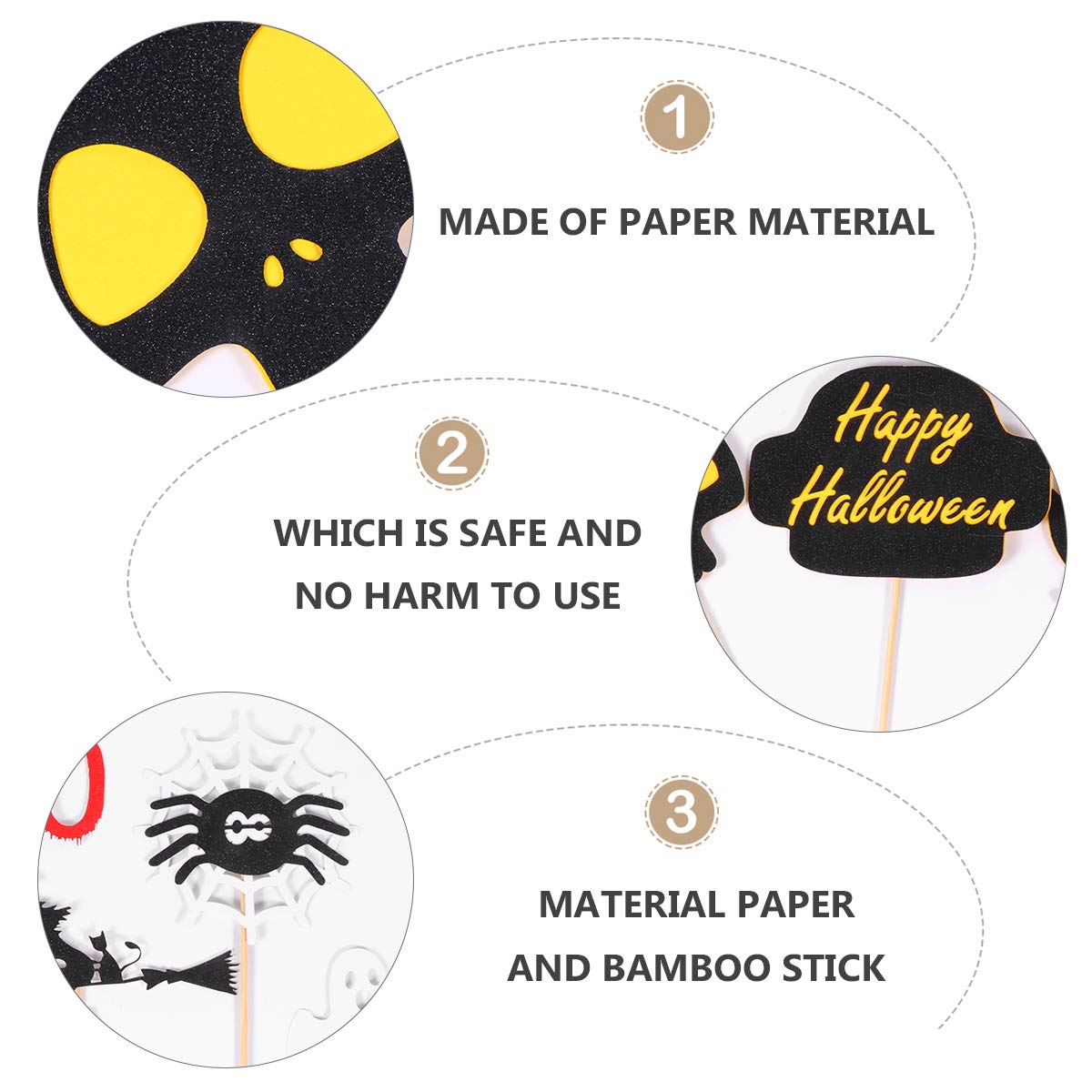3pcs Halloween Bat Cake Toppers - Adorable Cake Decorations for Halloween Party, DIY Cake Picks & Edible Cake Accessories - Perfect for Halloween Desserts, Cupcakes, and Spooky Treats