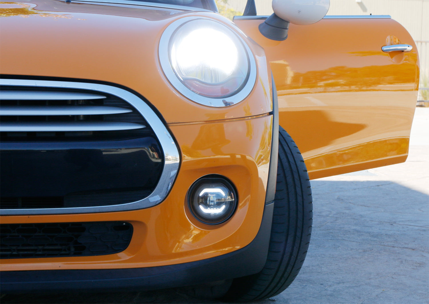 30W Full LED Halo Ring DRL Parking Fog Light Kit for 2015+ 3rd Gen MINI Cooper - Upgrade Headlights for Enhanced Visibility & Style