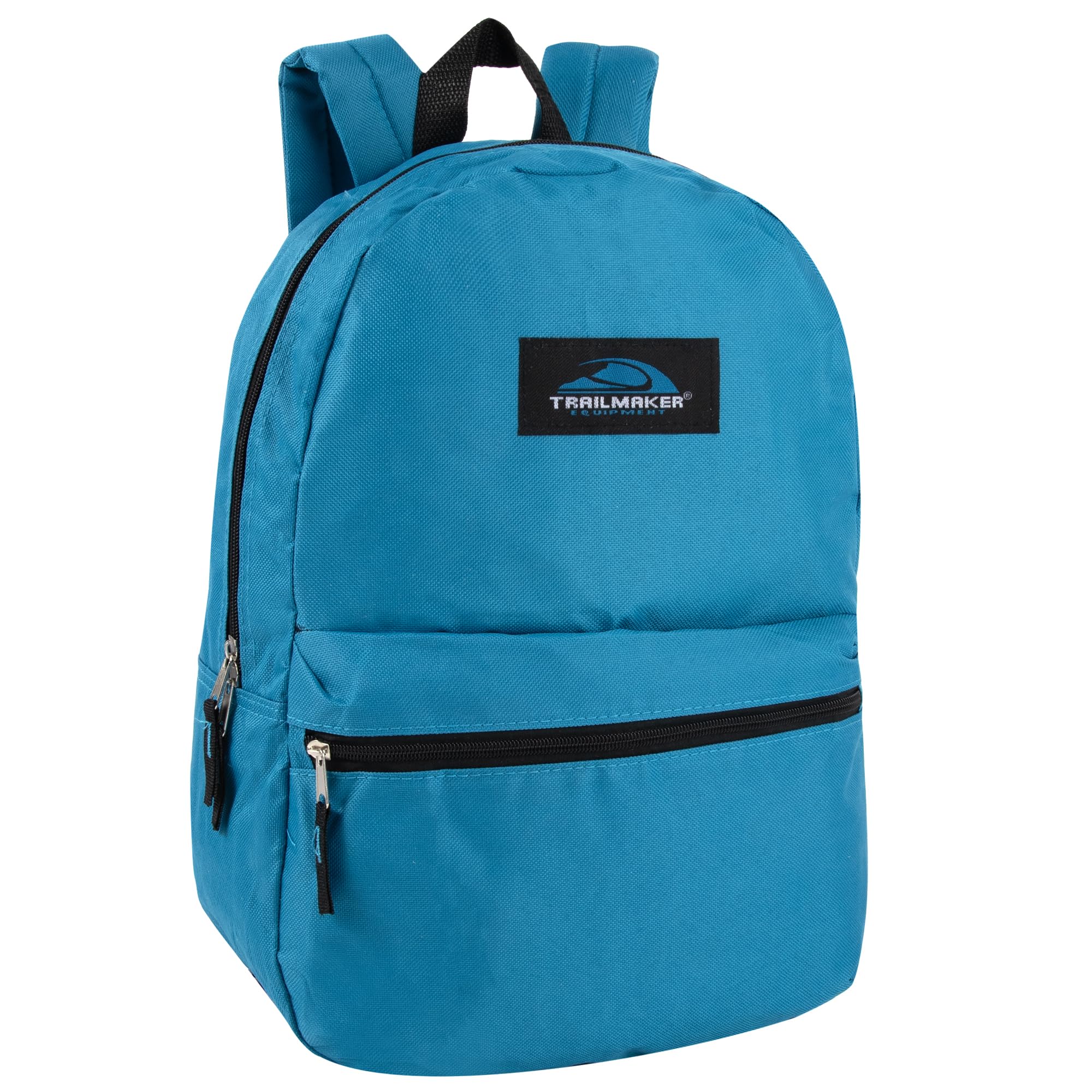 **Trail Maker Classic 17 Inch Light Blue Hiking Backpack with Adjustable Padded Shoulder Straps - Perfect for School, Travel & Outdoor Adventures**